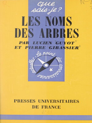 cover image of Les noms des arbres